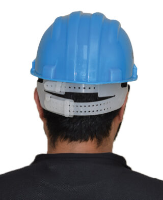 Safety Helmet with Adjustable Nape Strap